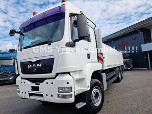 MAN TGS 26.400 Flatbed + crane HMF 2620 K4 6x4 camión caja abierta