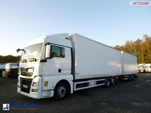 MAN TGX 26.440 6X2 high volume + Fruehauf closed box trailer camión furgón