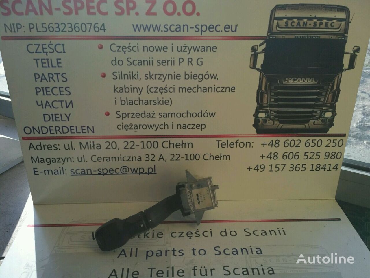 1913733, 1548288 cable de caja de cambios para Scania P R G T tractora
