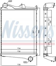 Nissens Інтеркулер NISSENS 97006 intercooler para VOLVO FMX camión
